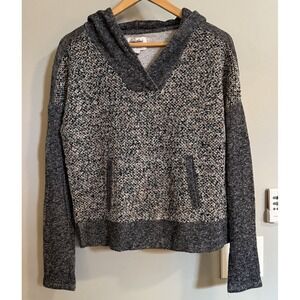 Lucky Brand Sweater Hoodie Lucky Lotus Hand‎ Pocket Cotton Metallic Small